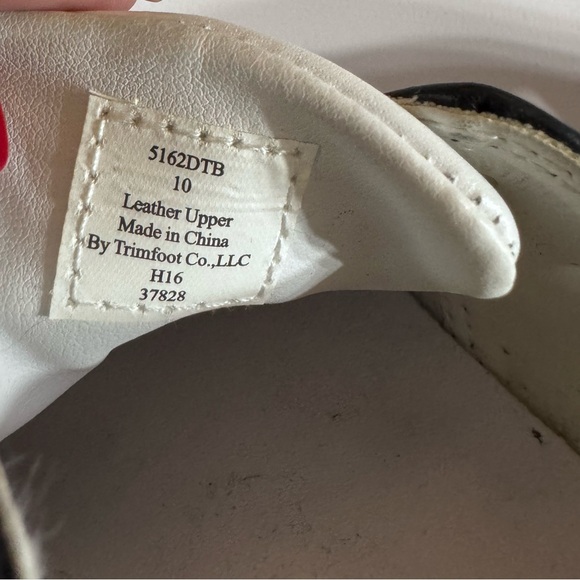 Trimfoot Oxford Black White Saddle Toddler Shoes - Picture 7 of 7